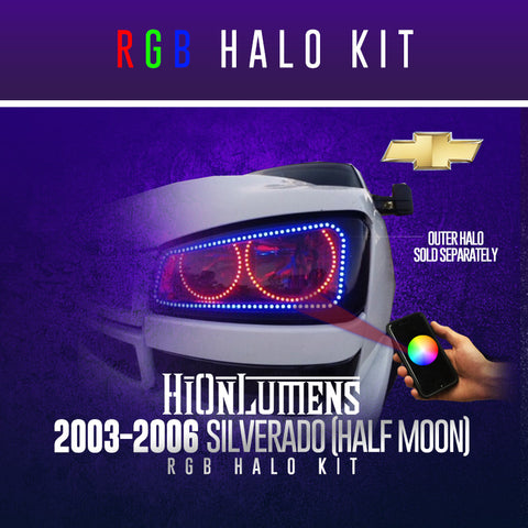 2003-2006 Silverado (Half Moon) RGB Halo Kit