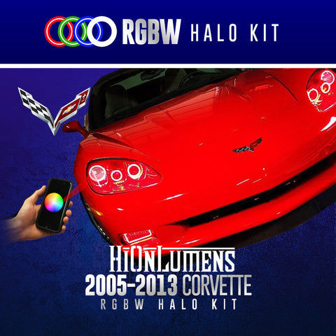 2005-2013 Chevrolet Corvette RGBW Halo Kit