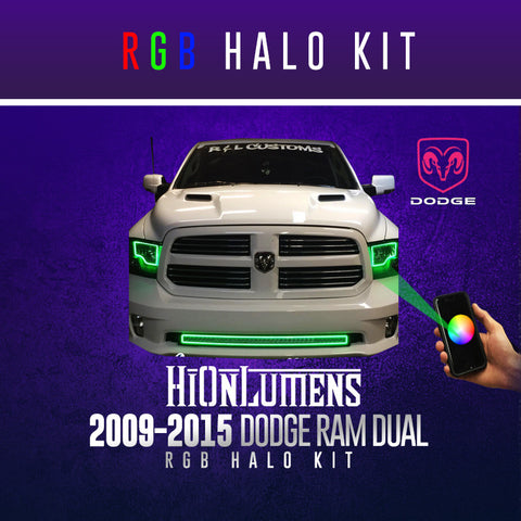 2009-2015 Dodge Ram Dual RGB Halo Kit