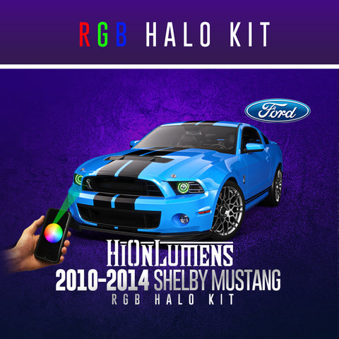 2010-2014 Ford Shelby Mustang RGB Halo Kit