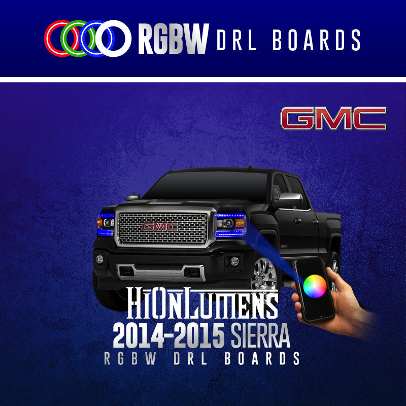 2014-2015 GMC Sierra RGBW DRL Boards