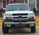 03-07 Chevrolet Silverado 4 Ring Headlight Halo Build