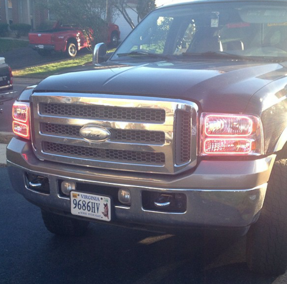 99-06 Ford F-250 F-350 Headlight Halo Build