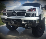 03-07 Chevrolet Silverado 4 Ring & Perimeter Halo Headlight Build