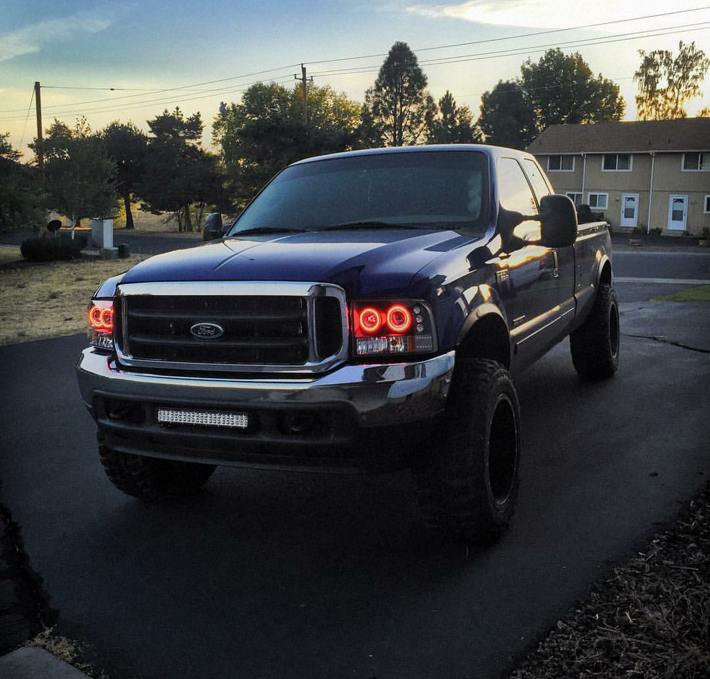 99-06 Ford F-250 Projector Headlight Halo Build