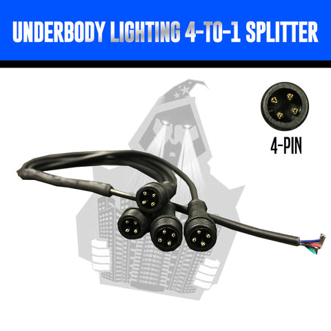 RGB Underbody Lighting 4-to-1 Splitter