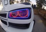 03-07 Chevrolet Silverado 4 Ring & Perimeter Halo Headlight Build