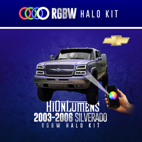 2003-2006 Chevrolet Silverado RGBW Halo Kit