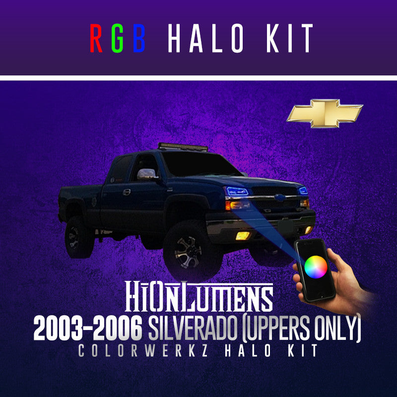 2003-2006 Silverado (Uppers Only) RGB Halo Kit