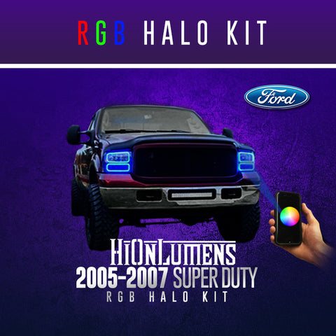 2005-2007 Ford Super Duty RGB Halo Kit