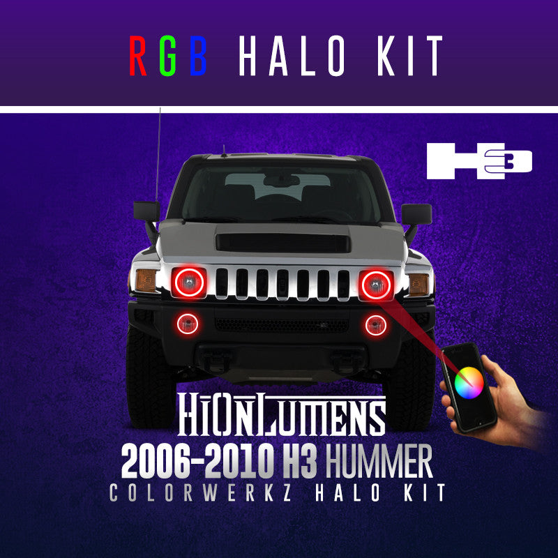2006-2010 Hummer H3 RGB Halo Kit