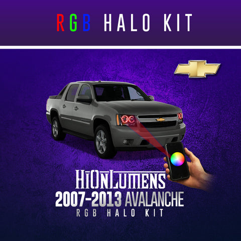 2007-2013 Chevrolet Avalanche RGB Halo Kit