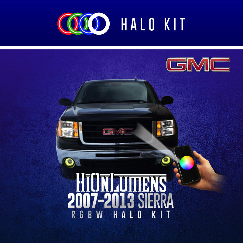 2007-2013 GMC Sierra RGBW Halo Kit