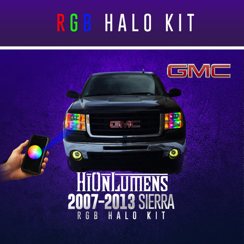 2007-2013 GMC Sierra RGB Halo Kit