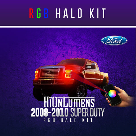 2008-2010 Ford Super Duty RGB Halo Kit