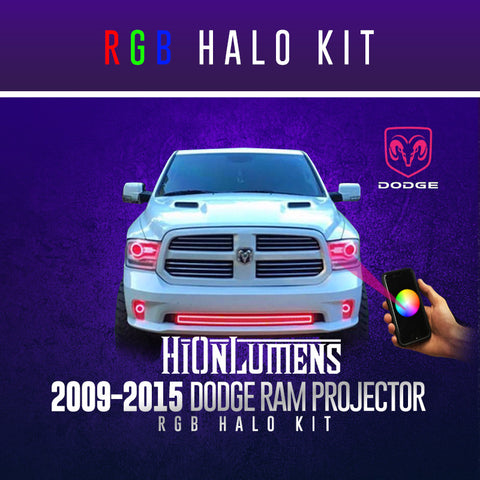 2009-2015 Dodge Ram Projector RGB Halo Kit