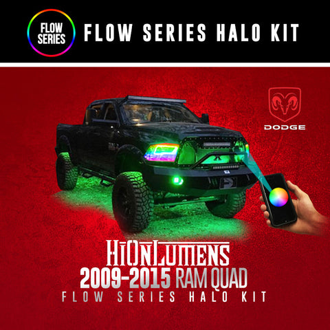 2009-2015 Dodge Ram (Quad) Flow Series Halo Kit