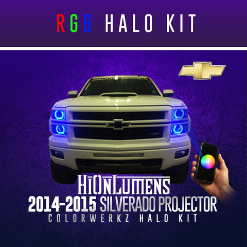 2014-2015 Silverado Projector RGB Halo Kit