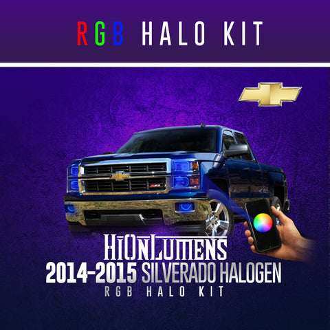 2014-2015 Silverado (Halogen) RGB Halo Kit