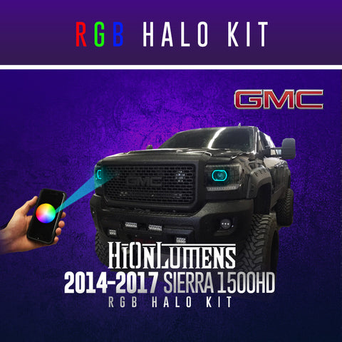 2014-2017 GMC Sierra 1500HD RGB Halo Kit
