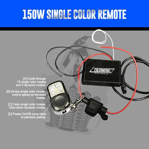 150W Single Color Remote