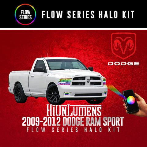 2009-2012 Dodge Ram Sport (Quad) Flow Series Halo Kit