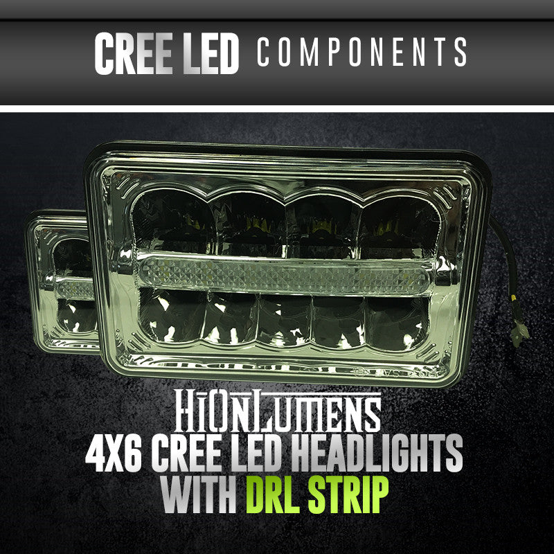 4x6 CREE with DRL Strip