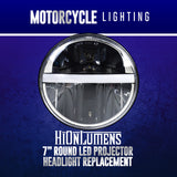 7" Round LED Projector Headlight Replacement