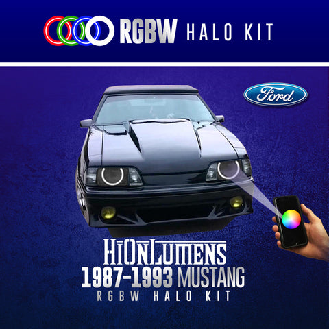 1987-1993 Ford Mustang RGBW Halo Kit