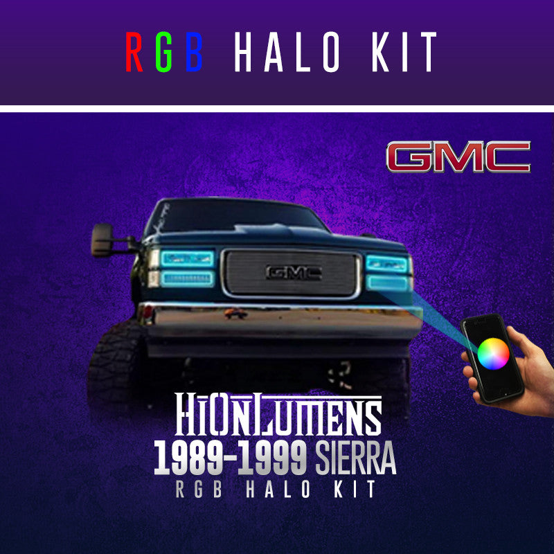 1989-1999 GMC Sierra RGB Halo Kit