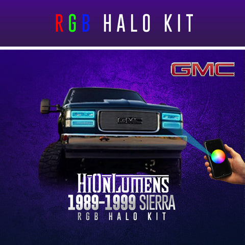 1989-1999 GMC Sierra RGB Halo Kit
