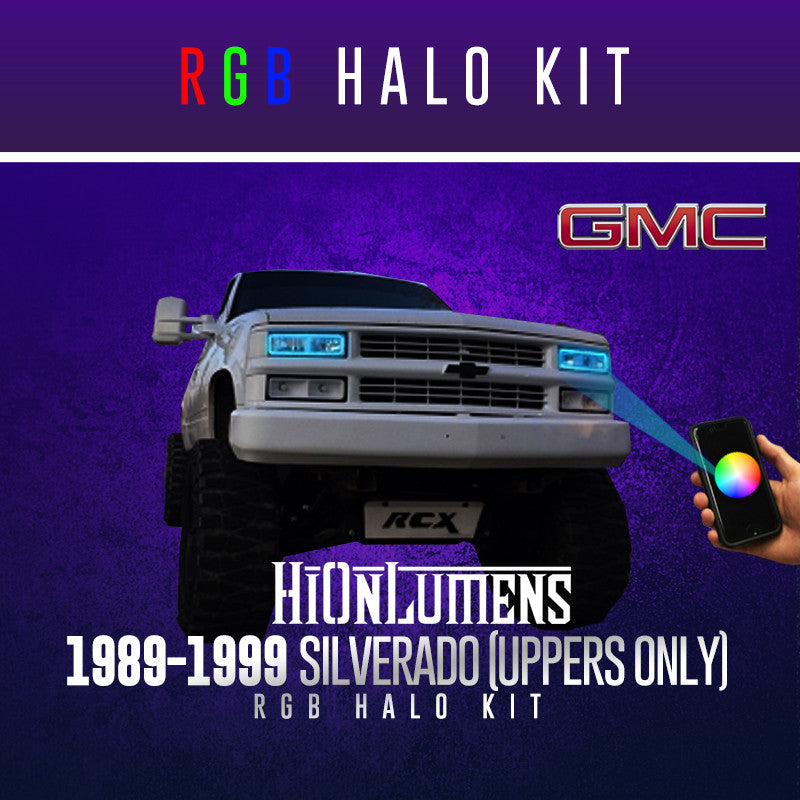 1989-1999 GMC Sierra RGB Halo Kit (Uppers Only)