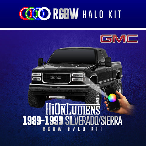1989-1999 Silverado RGBW Halo Kit
