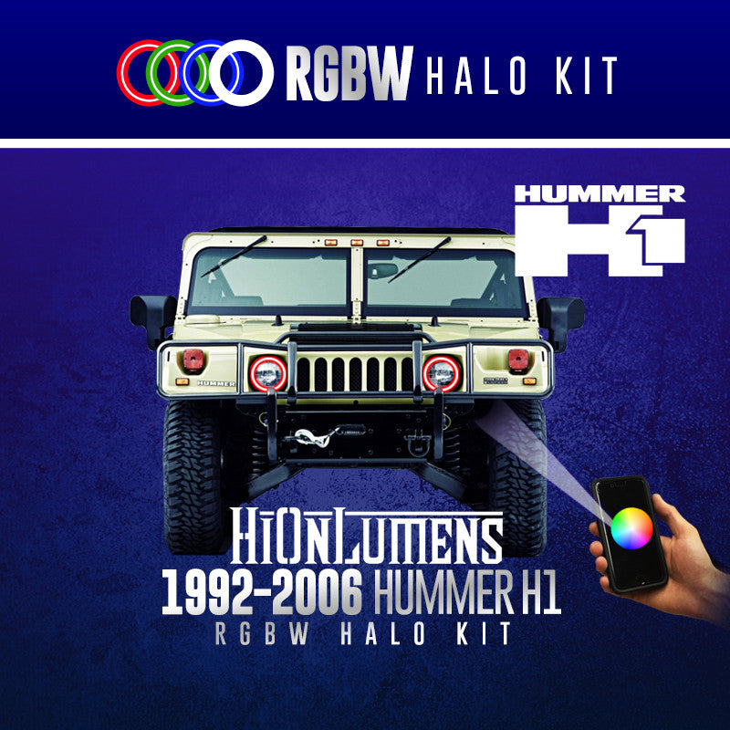 1992-2006 Hummer H1 RGBW Halo Kit