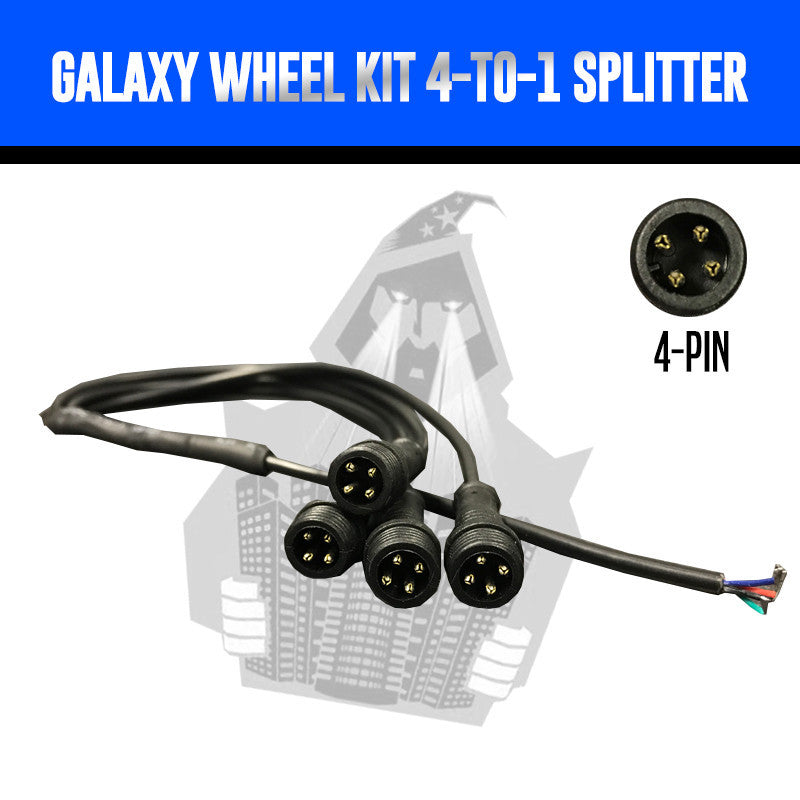 RGB Galaxy Wheel Lighting 4-to-1 Splitter
