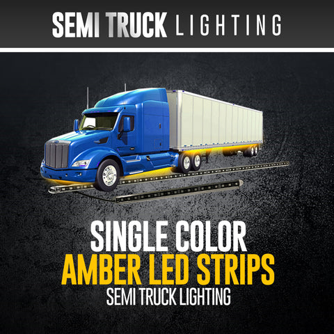 Amber Semi Truck Strip Lighting (3' + 7')