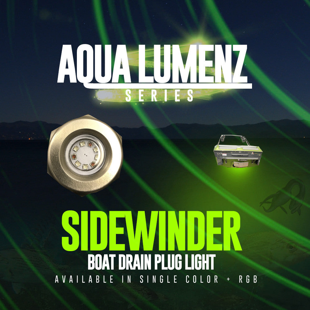 AquaLumenz | Sidewinder Boat Drain Plug Light (RGB)