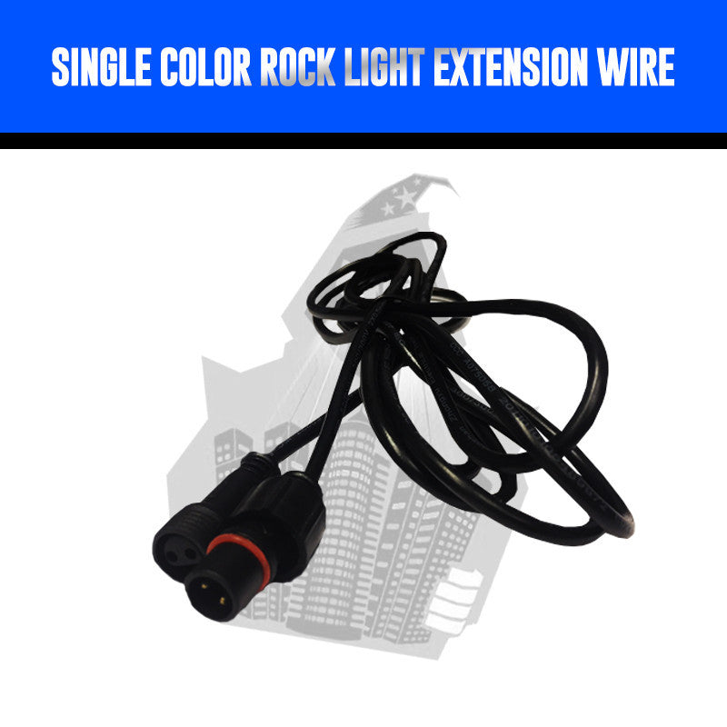 12' (Single Color) Rock Light Extension Wire