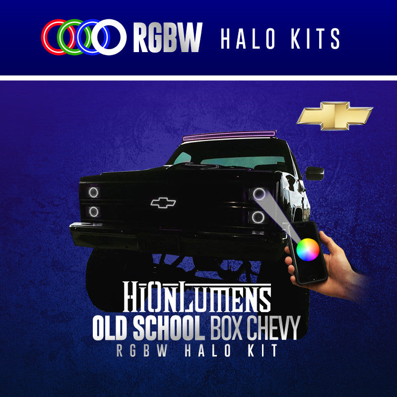 Old School Box Chevy RGBW Halo Kit
