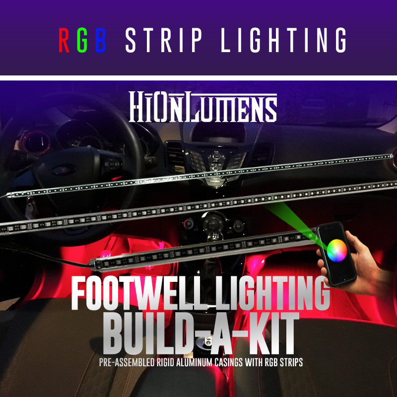 Rgb Led Footwell RGB Interior Footwell Build-A-Kit – HiOnLumens