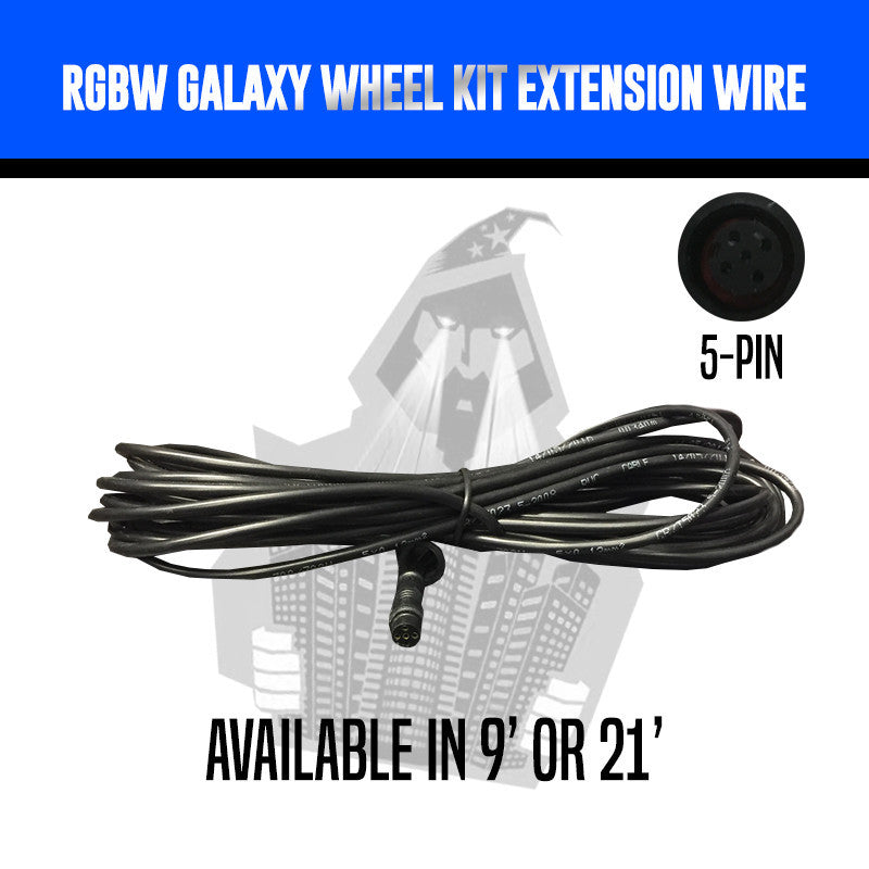 9' or 21' RGBW Extension Wire
