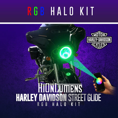Harley Davidson Street Glide RGB Halo Kit